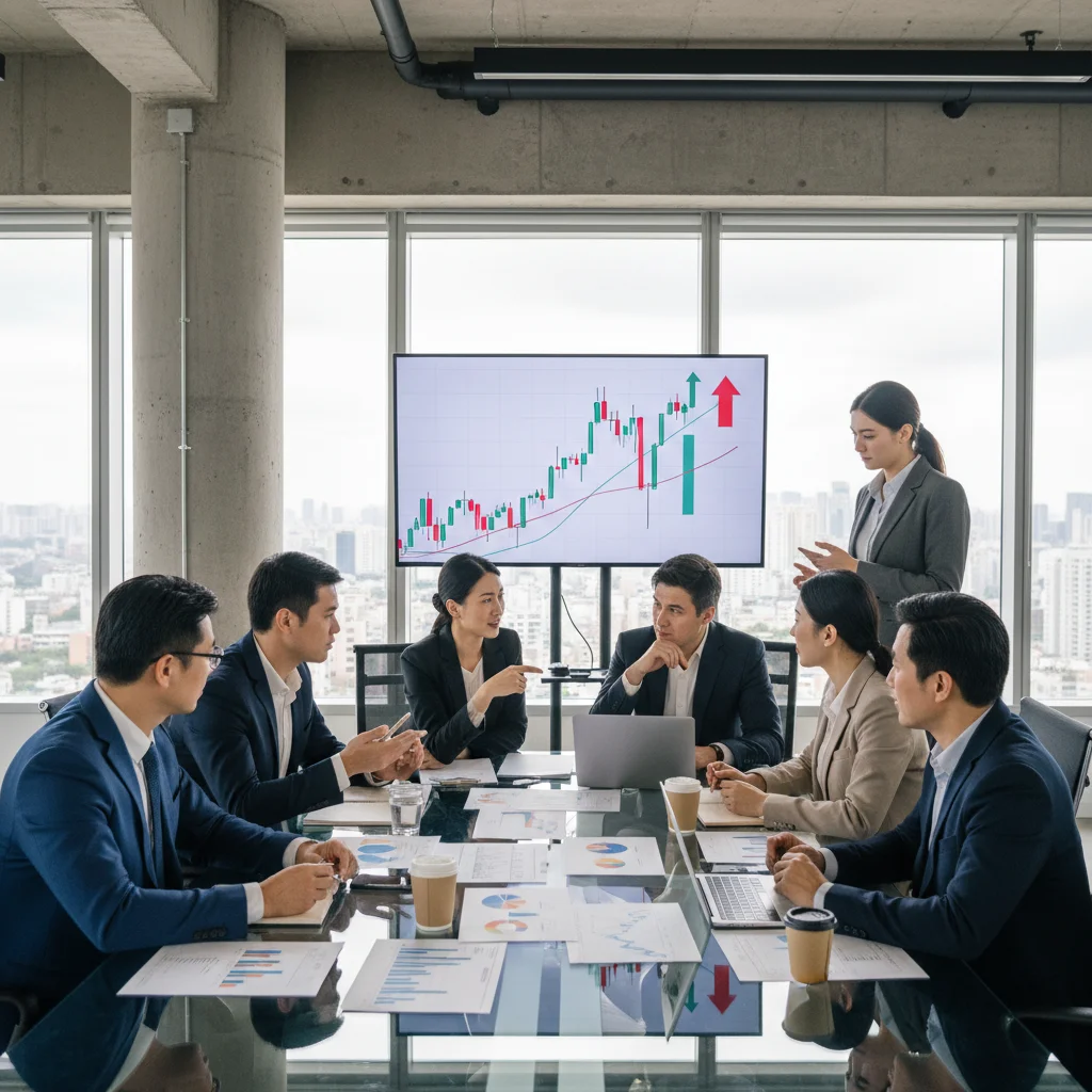 Business leaders strategizing for economic resilience and adaptation