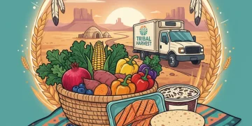 FDPIR 2026: Enhancing Food Security on Indian Reservations Colorful and nutritious FDPIR food package for 2026, showcasing fresh produce and healthy staples.