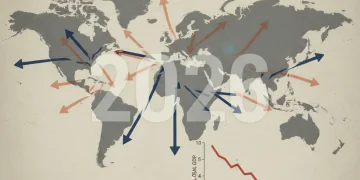 Navigating the 2026 Global Economic Slowdown: Impact on U.S. Exports Global economic slowdown impacting international trade routes and GDP forecast