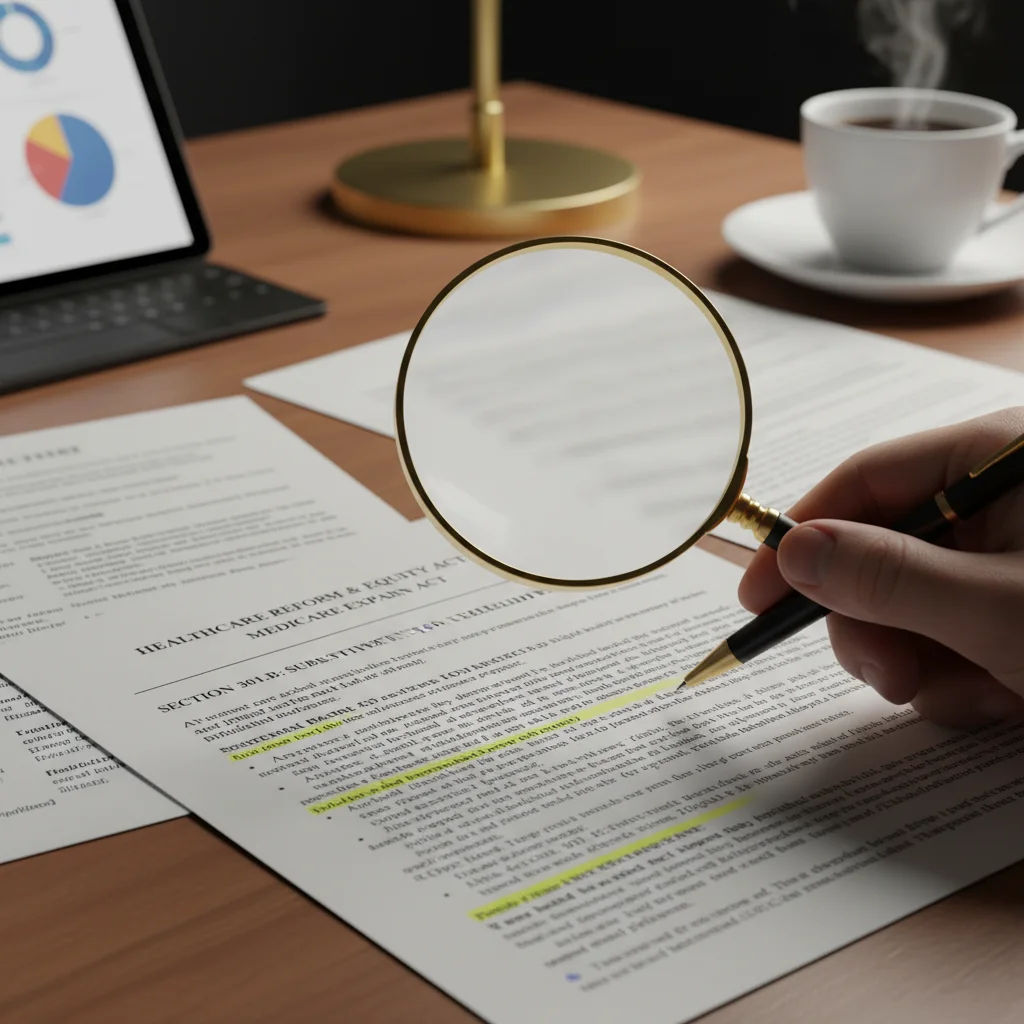Analyzing healthcare policy documents for Medicaid eligibility