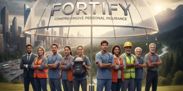 Personal Insurance Needs 2026: Comprehensive Coverage Guide Diverse individuals protected by a large umbrella representing comprehensive personal insurance for 2026.