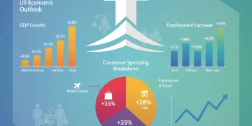 Infographic showing robust Q1 2026 consumer spending and economic growth in the US.