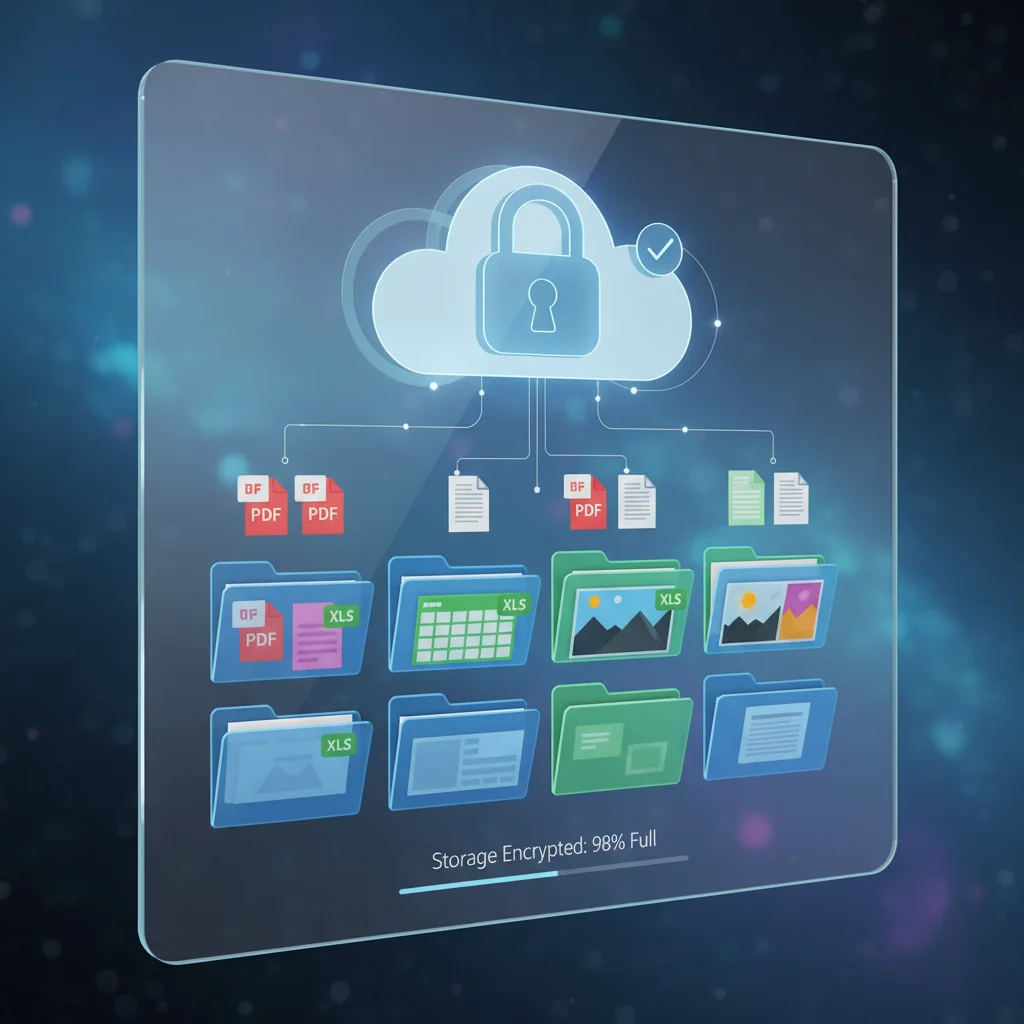Digital cloud storage for secure financial document retention