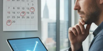 Unemployment Benefits 2026: Extended Aid & Application Strategies Person reviewing unemployment benefit trends for 2026 on a tablet.