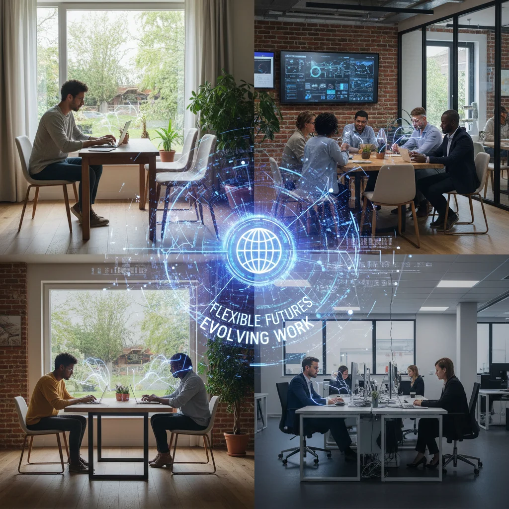 Visualizing the future of work: remote and hybrid models in the US labor market.