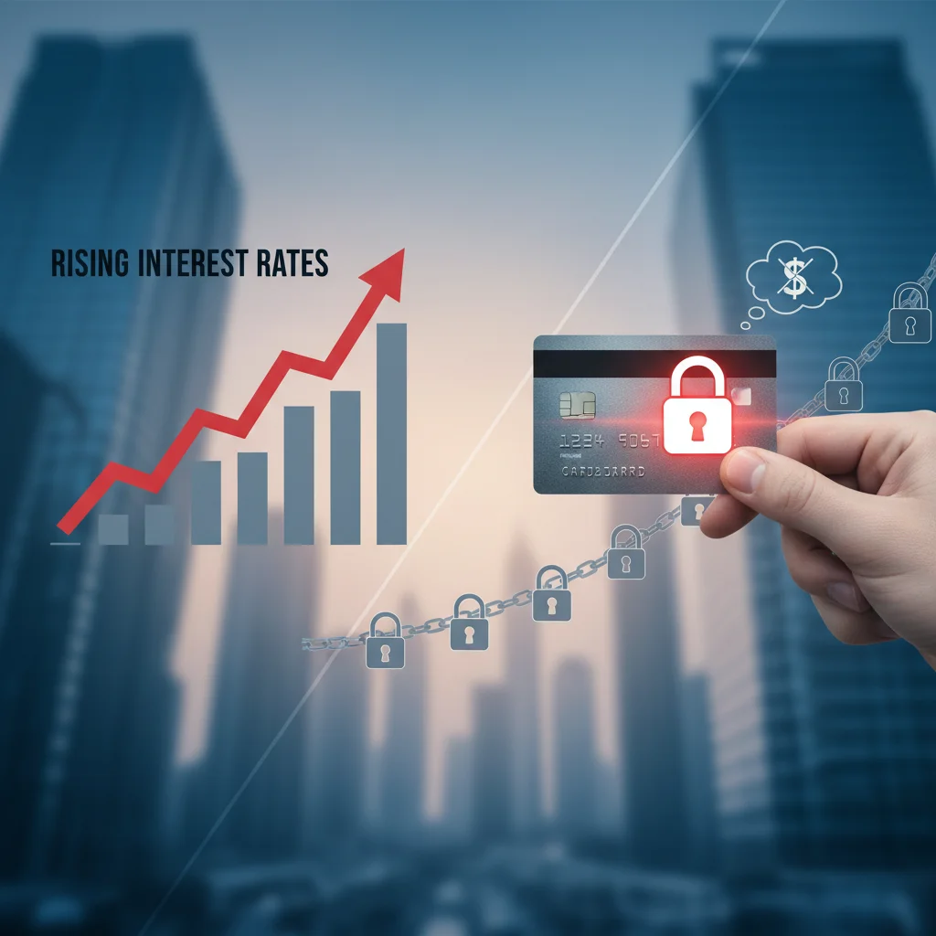 Rising interest rates impacting consumer borrowing and spending decisions.
